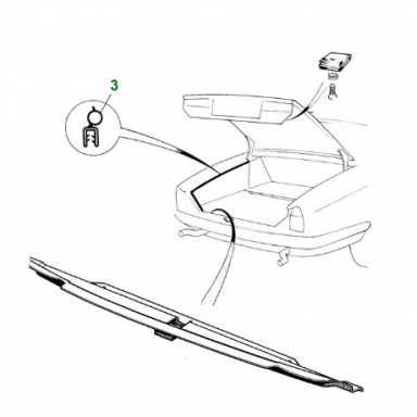 TRUNK LID SEAL  BBC44411