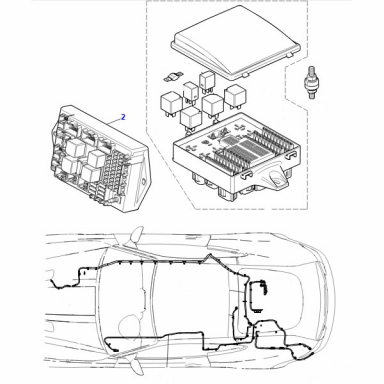 USED SMART FUSE BOX, REAR C2P20669