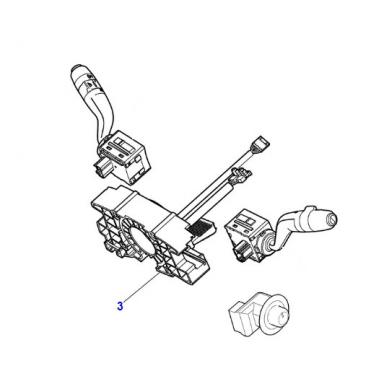 CANCELLATION CASSETTE MODULE (CLOCK SPRING) C2P20958