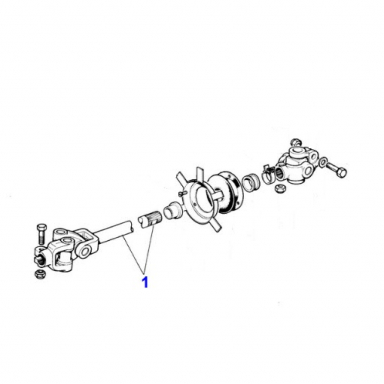 USED STEERING COLUMN LOWER  CAC27653