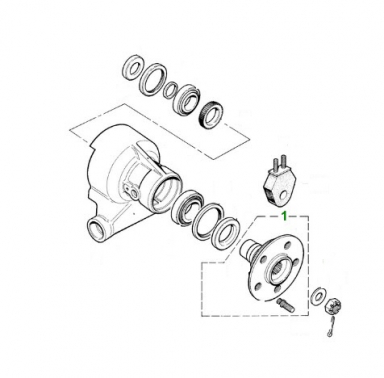 USED REAR HUB  CBC1784