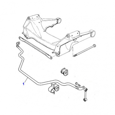 USED FRONT SWAY BAR, THIS IS A BARE SWAY BAR WITHOUT LINKS OR BUSHINGS  CBC6470205