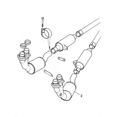 CATALYTIC CONVERTER, FRONT LEFT  CBC7959