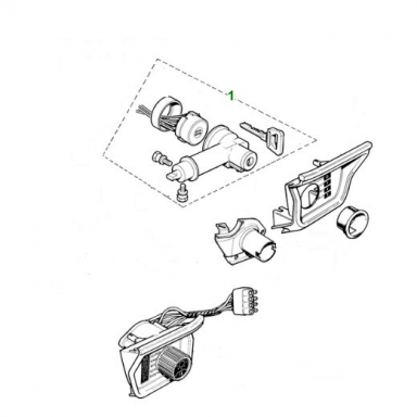 USED IGNITION COLUMN LOCK