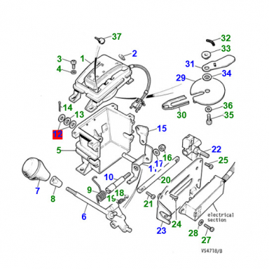 USED SHIFTER ASSEMBLY, COMPLETE DBC6433