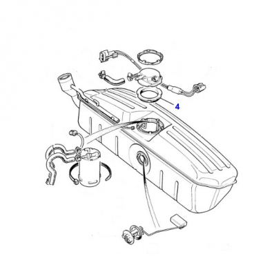 USED SEALING RING FOR EVAPORATIVE LOSS FLANGE ON GAS TANK  EBC8836