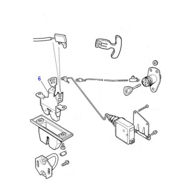 USED TRUNK LATCH  GNG3500AA