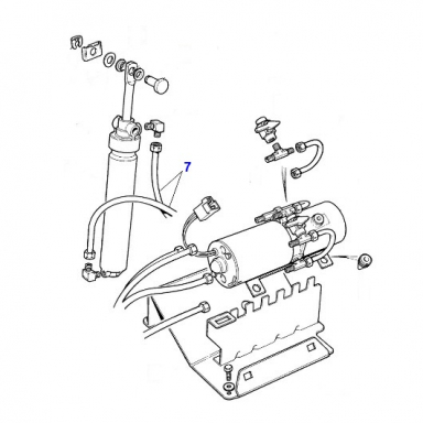 HYDRAULIC HOSE SET PASSENGER & DRIVER SIDE CONVERTIBLE TOP  HHE8234AA