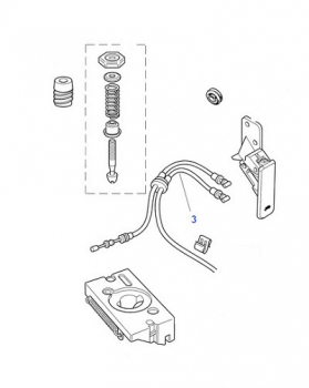 HOOD RELEASE CABLE  HNC2541AD