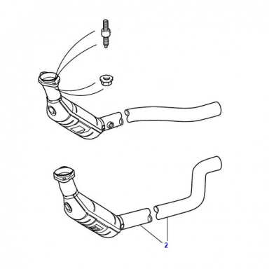 CATALYTIC CONVERTER EXHAUST DOWNPIPE LEFT DRIVERS SIDE FOR S-TYPE 3.0 V6 ENGINE  XR81127