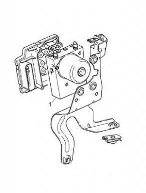 USED ABS PUMP ASSEMBLY WITH DYNAMIC STABILITY CONTROL XR816399