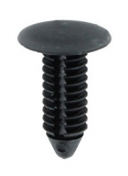 FIXING BUTTON FOR INTERIOR CABIN PANELS, (FIR TREE) USED IN MANY LOCATIONS, BLACK COLOR.  BBC7525LEG