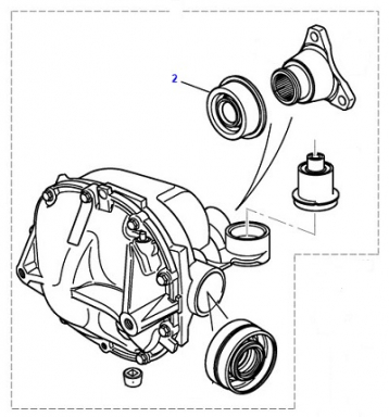 PINION SEAL FOR THE REAR DIFFERENTIAL  C2S52518