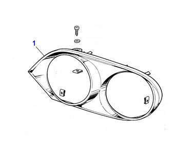 HEADLIGHT BEZEL SURROUND CHROME, DRIVERS SIDE 4-LAMP  DAC2137