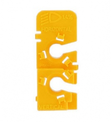 YELLOW BRACKET FOR HEAD LAMP ADJUSTER CABLES DAC6133