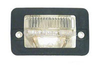LICENSE PLATE LAMP REAR, INCLUDES LENS, BULB, GASKET AND BULB HOLDER.  DBC12441