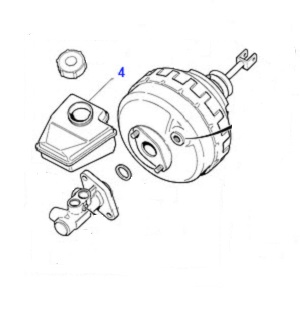 USED RESERVOIR BRAKE FLUID INCLUDES FLUID LEVEL SENSOR JLM12082