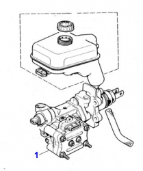 USED ABS ACTUATOR, ALSO KNOWN AS THE BRAKE MASTER CYLINDER  JLM1883