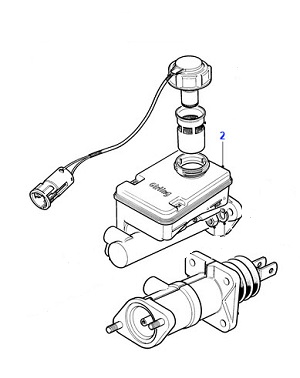 USED BRAKE FLUID RESERVOIR  JLM807