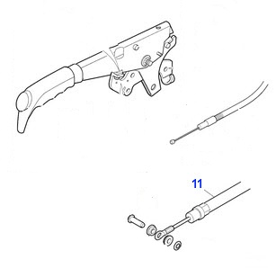 FRONT PARKING BRAKE CABLE MJC5150AA