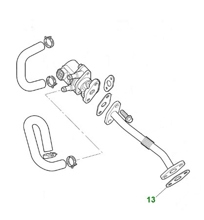 Jagbits Jaguar Parts: EGR PIPE GASKET NCA4771DA