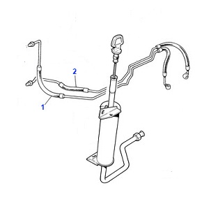 REBUILT TRANSMISSION OIL COOLER LINES SET OF TWO